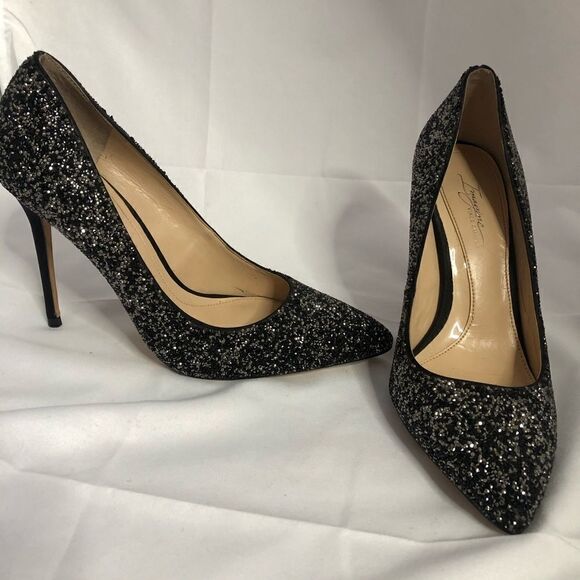 VINCE CAMUTO Olson Crystal Glitter Embellished Pointed Toe Stiletto Pump - Picture 7 of 15